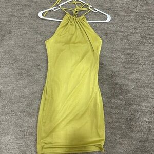 Forever 21 Mustard Strapless Top
